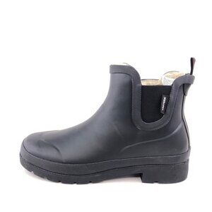 Tretorn Lina Black Rubber Chelsea Rain Boots 9M